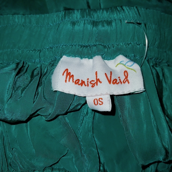 OS Manish Vaid Teal/Turquise Jeweled Pants - Picture 3 of 6